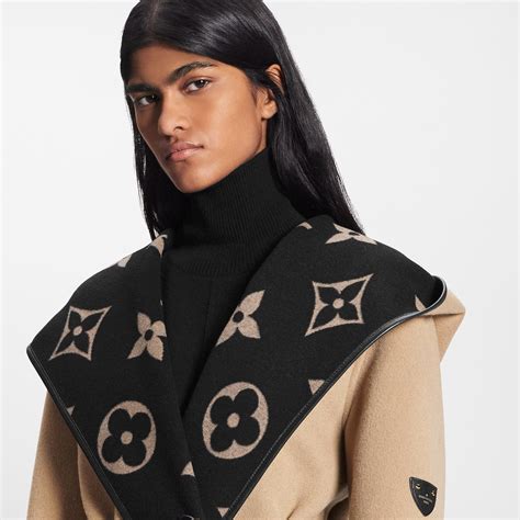 louis vuitton hooded wrap coat replica|louis vuitton cape coat.